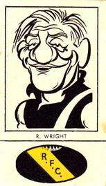 1954 Fyna Foods Victorian Football Caricatures #11 Roy Wright Front